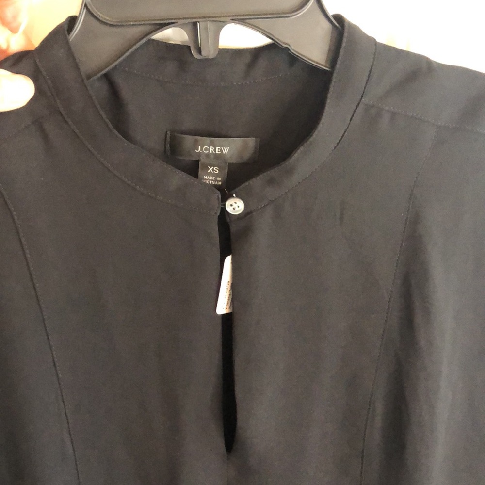 J. Crew black sleeveless blouse XS (career,work, professional) NEW